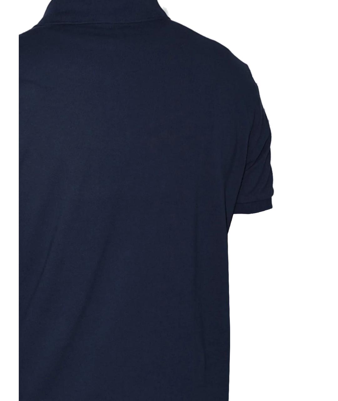 POLO RALPH LAUREN Синее хлопковое поло с коротким рукавом, фото 3