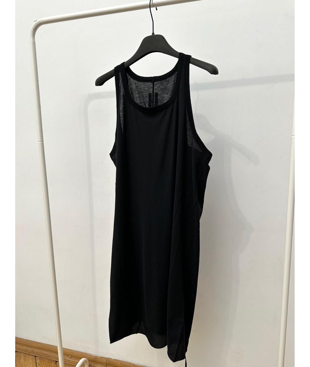 RICK OWENS DRKSHDW Черная хлопковая майка, фото 4