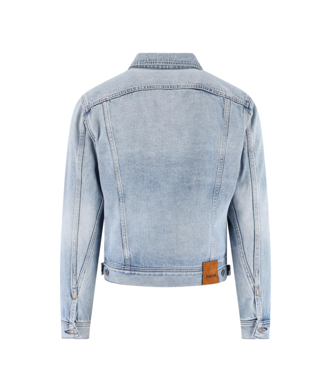 TOM FORD Синяя хлопковая куртка, фото 2