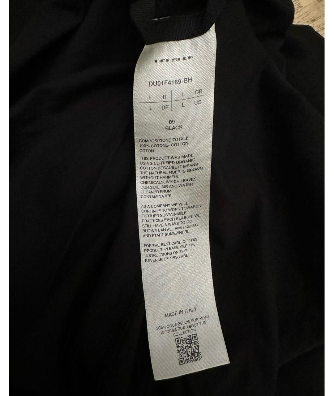 RICK OWENS DRKSHDW Черная хлопковая майка, фото 2