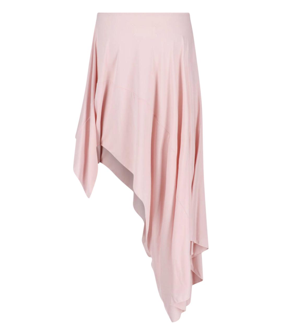 MAISON MARGIELA Розовая вискозная юбка миди, фото 2