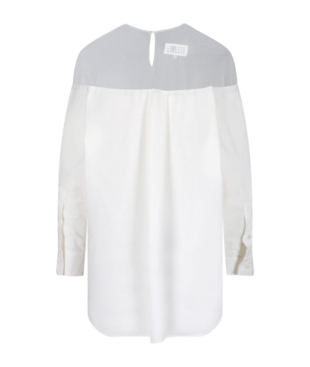 MM6 MAISON MARGIELA Белая хлопковая рубашка, фото 2