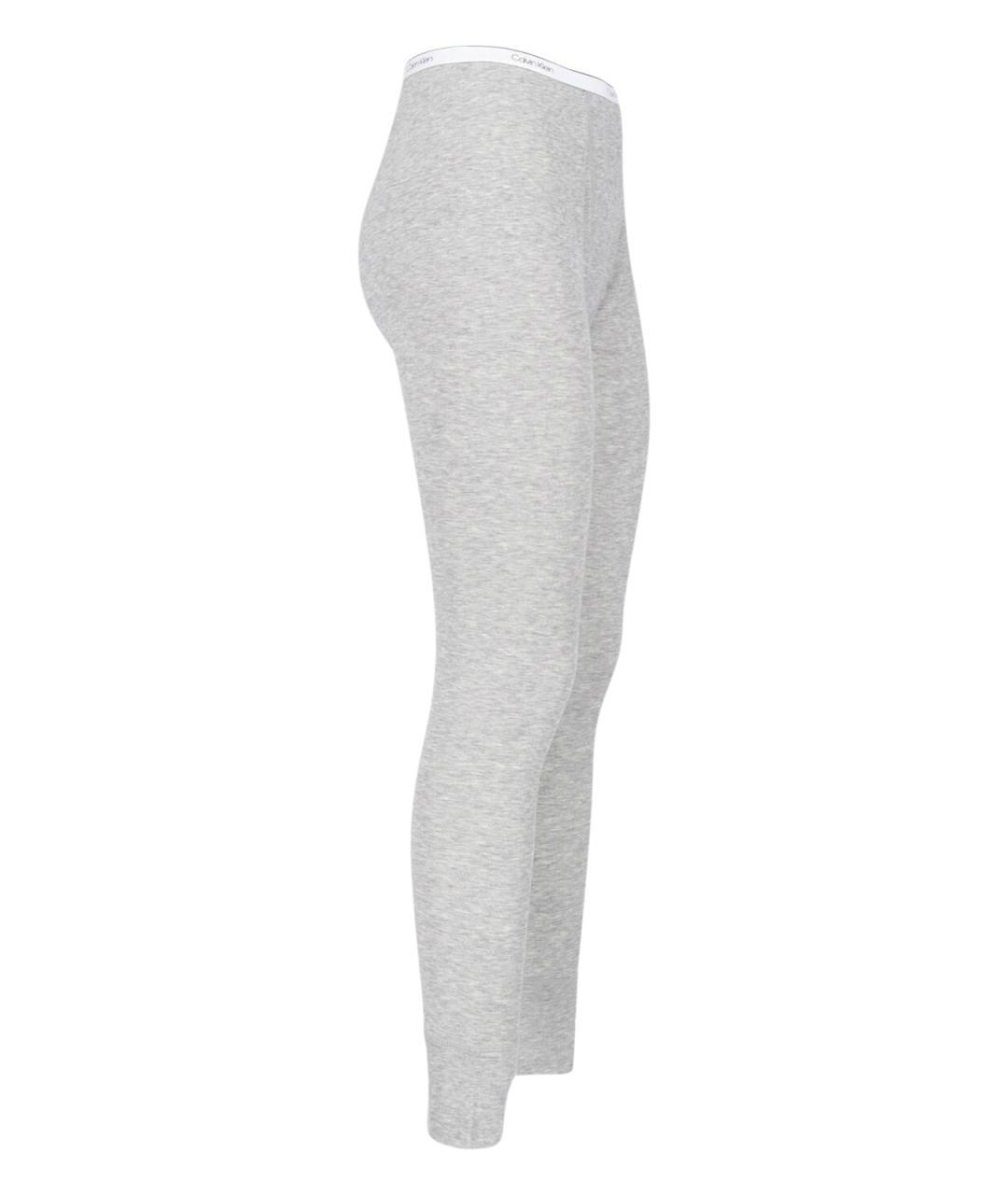 CALVIN KLEIN Серые хлопковые леггинсы и велосипедки, фото 3