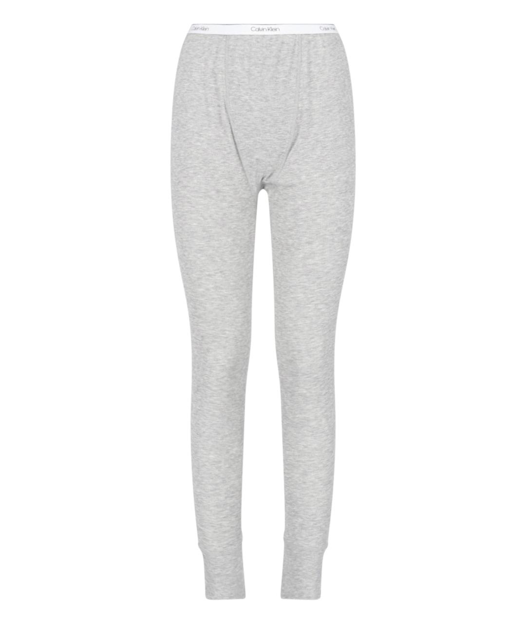 CALVIN KLEIN Серые хлопковые леггинсы и велосипедки, фото 1