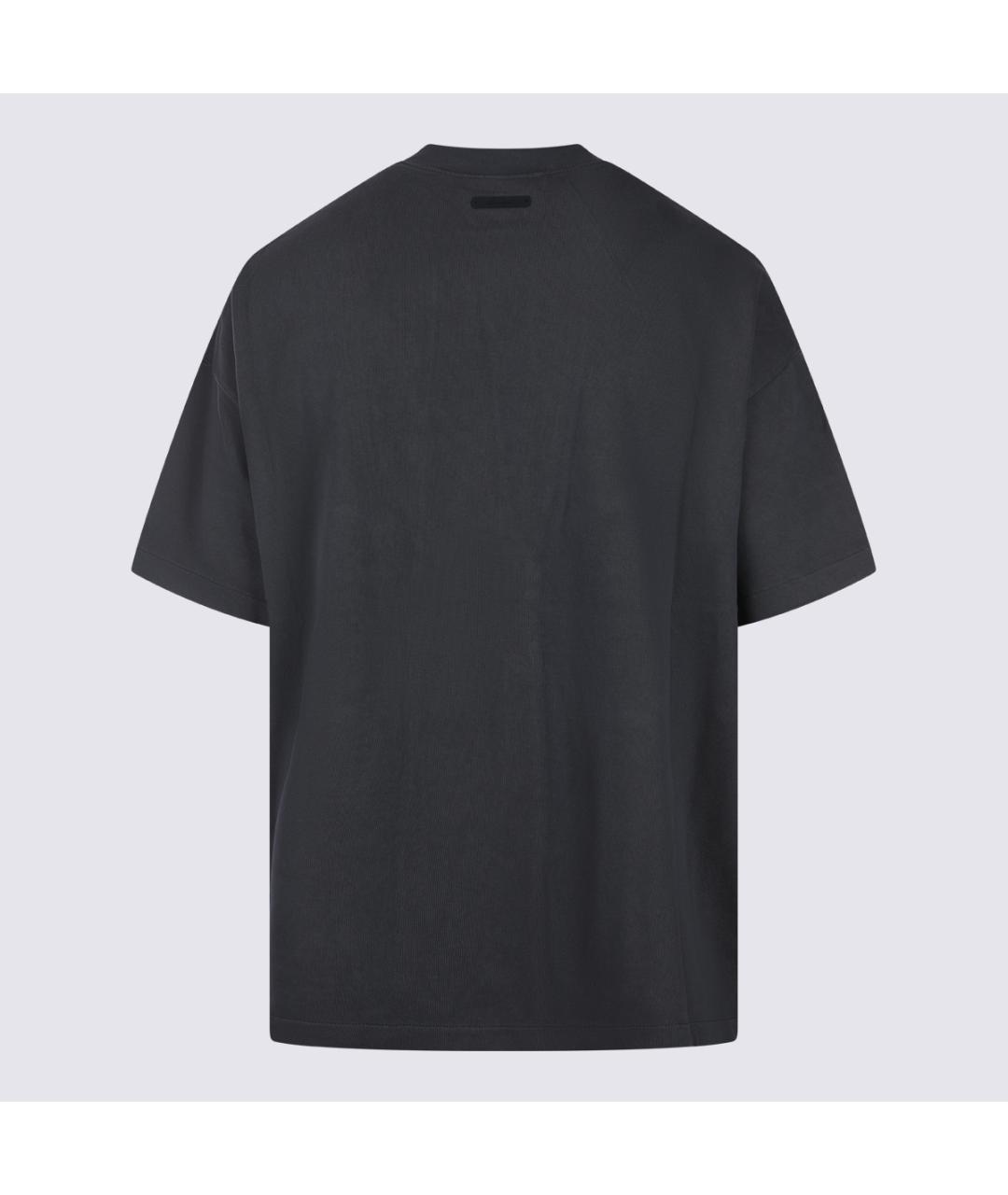 FEAR OF GOD ESSENTIALS Черная хлопковая футболка, фото 2