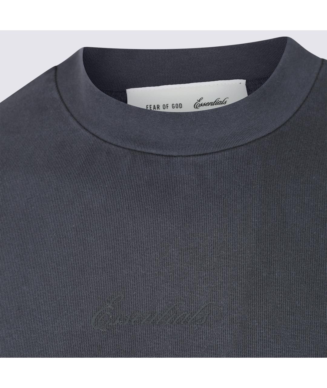 FEAR OF GOD ESSENTIALS Серая хлопковая футболка, фото 3