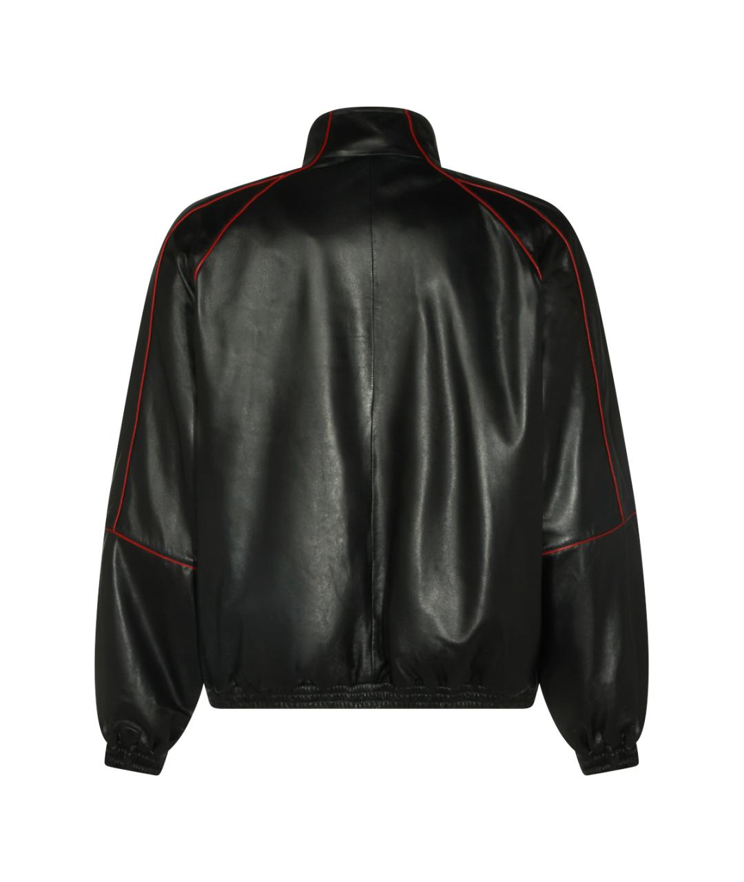 BALENCIAGA Черная кожаная куртка, фото 2