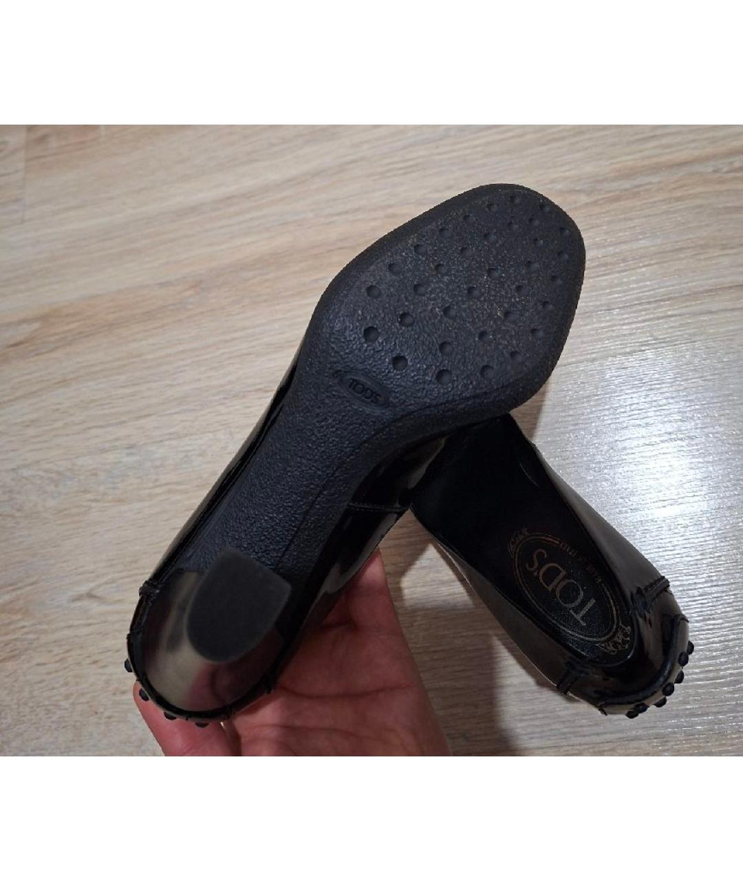 TOD'S Черные туфли из лакированной кожи, фото 6