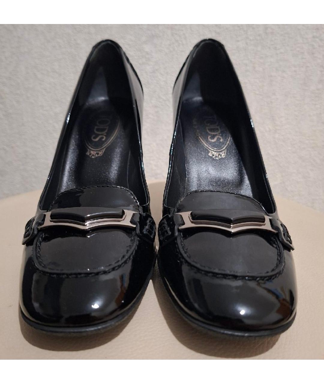 TOD'S Черные туфли из лакированной кожи, фото 2