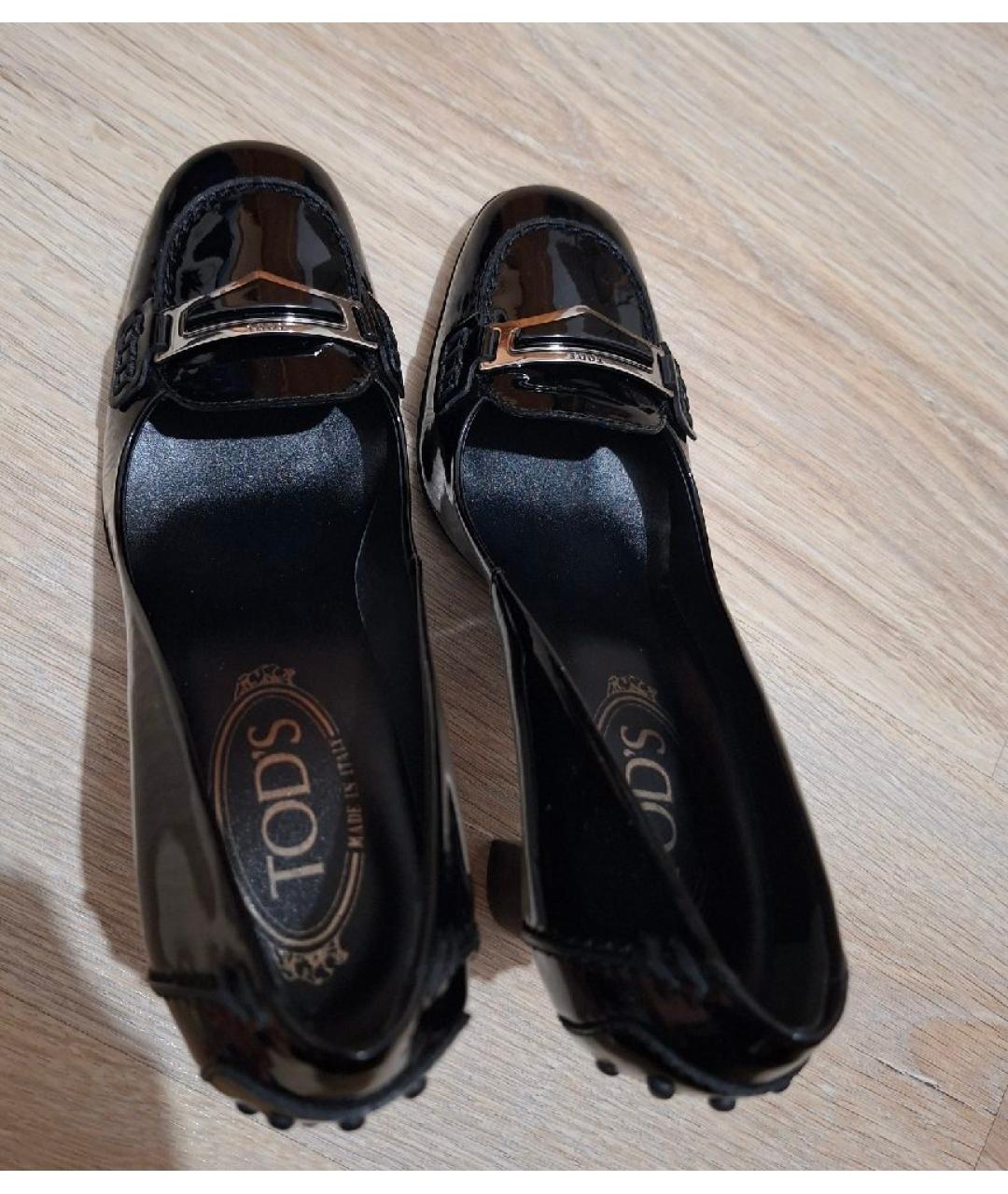 TOD'S Черные туфли из лакированной кожи, фото 3