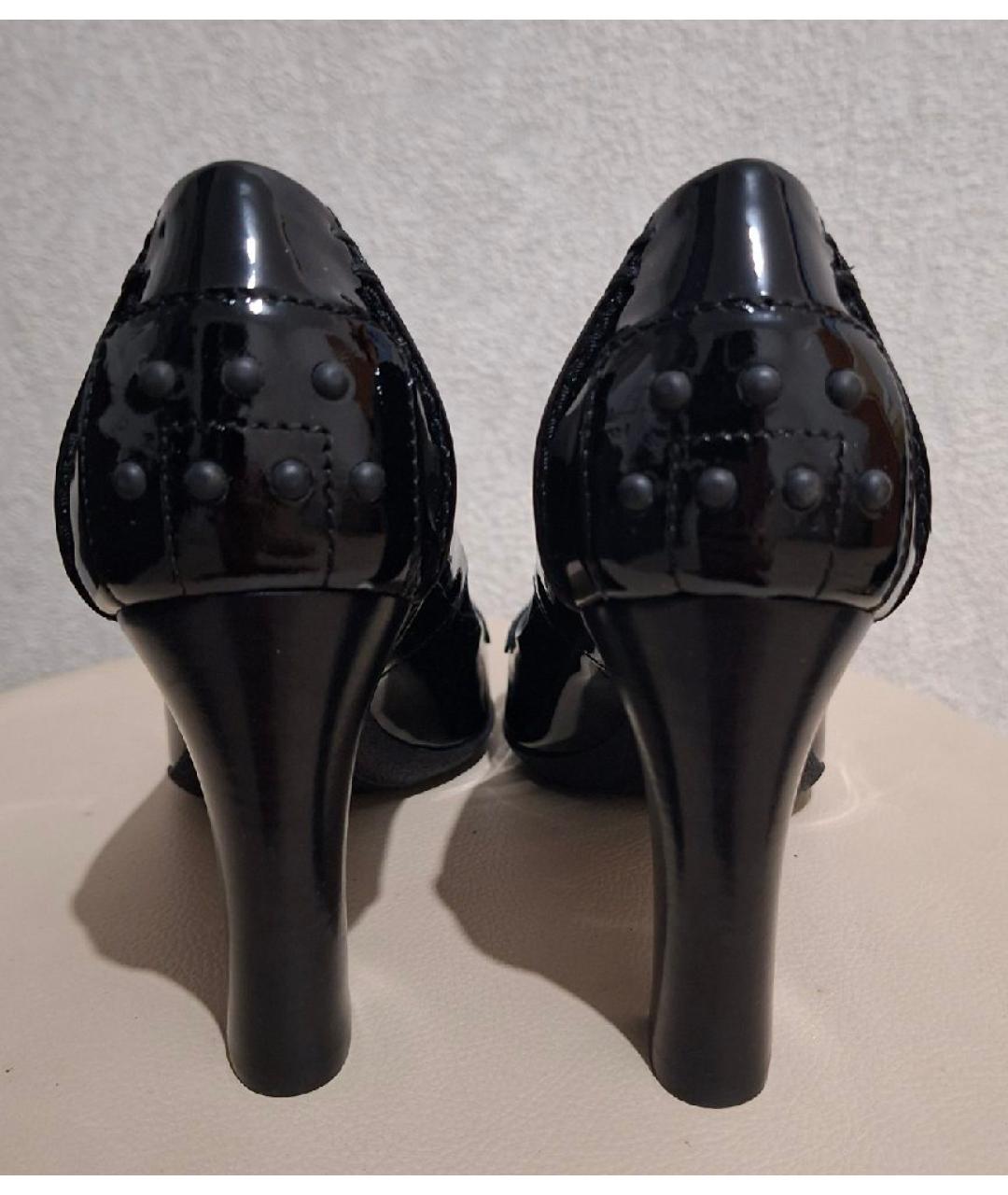TOD'S Черные туфли из лакированной кожи, фото 4