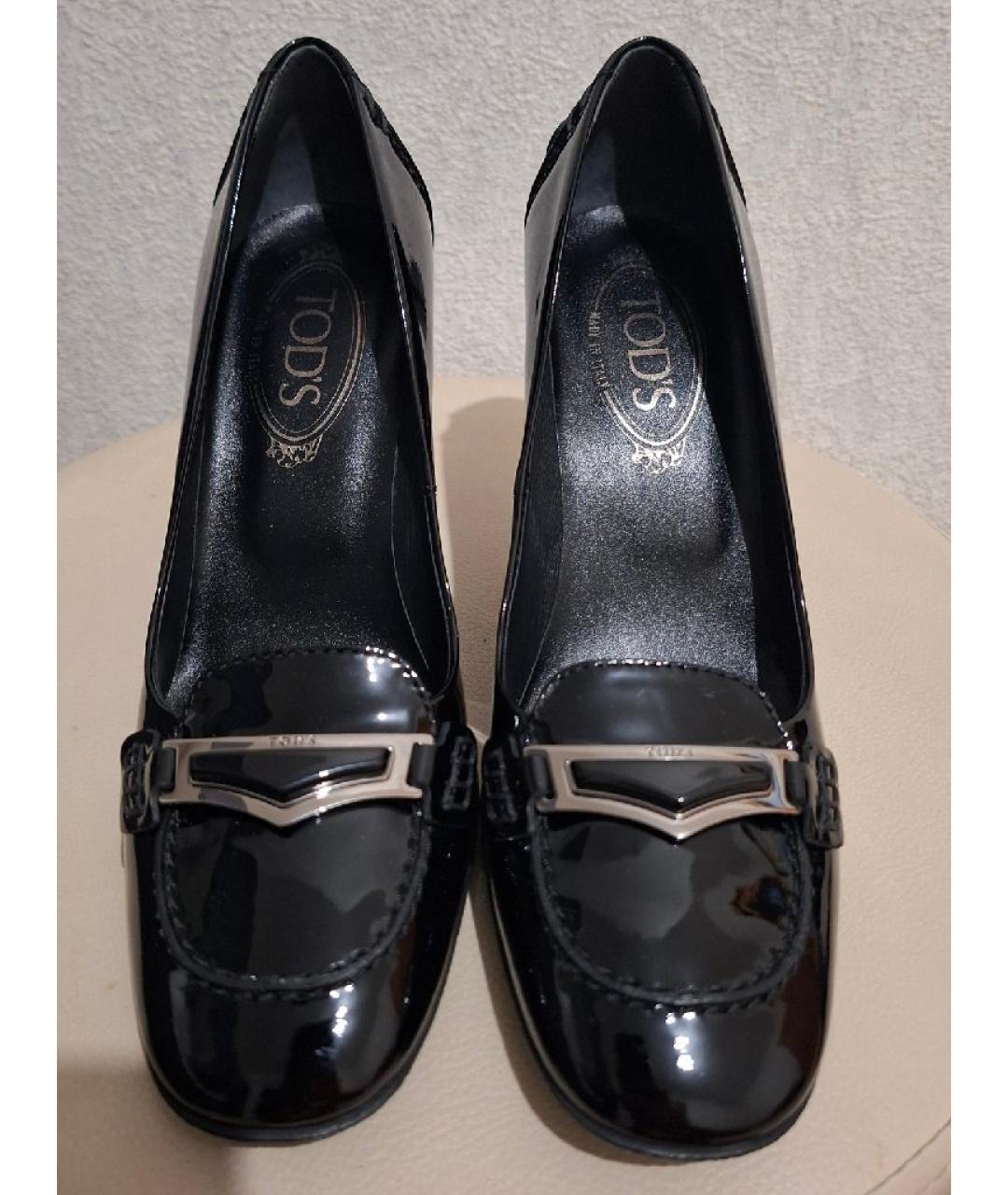 TOD'S Черные туфли из лакированной кожи, фото 5
