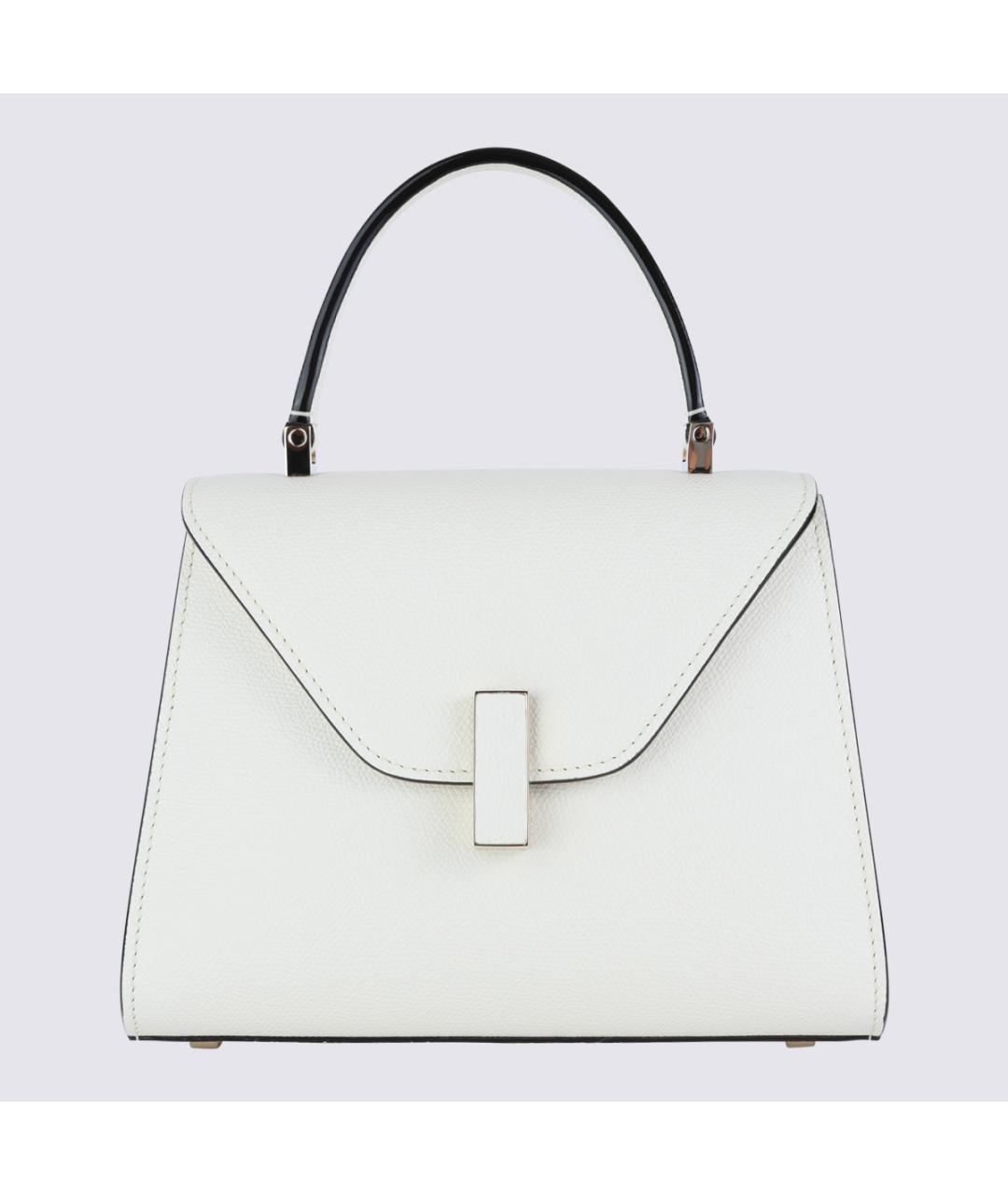 VALEXTRA Белая кожаная сумка тоут, фото 2