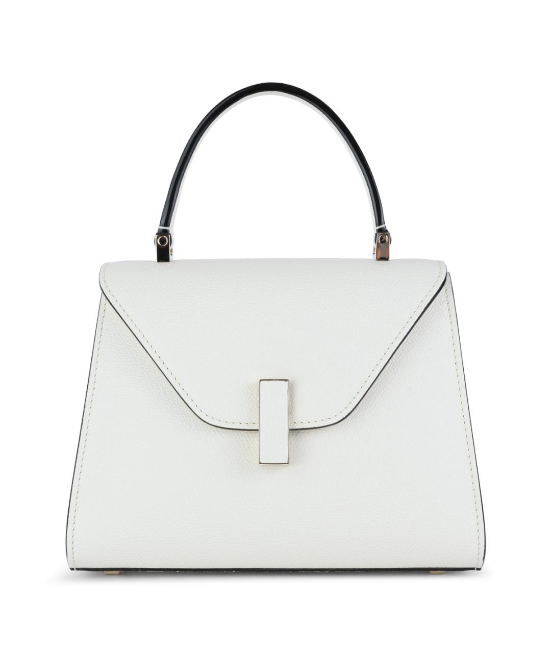 VALEXTRA Белая кожаная сумка тоут, фото 1