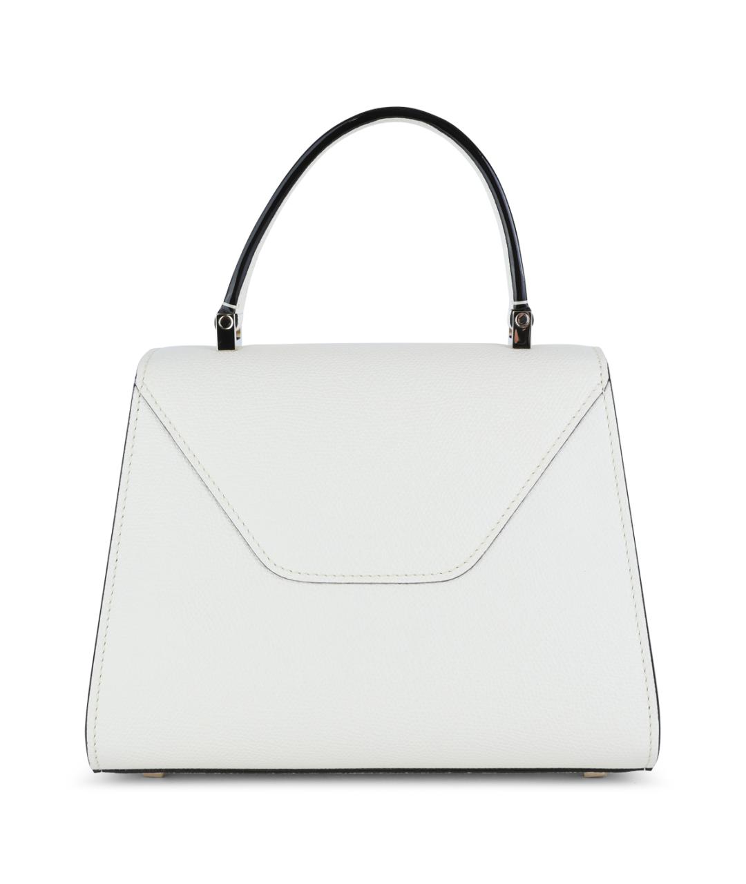 VALEXTRA Белая кожаная сумка тоут, фото 5