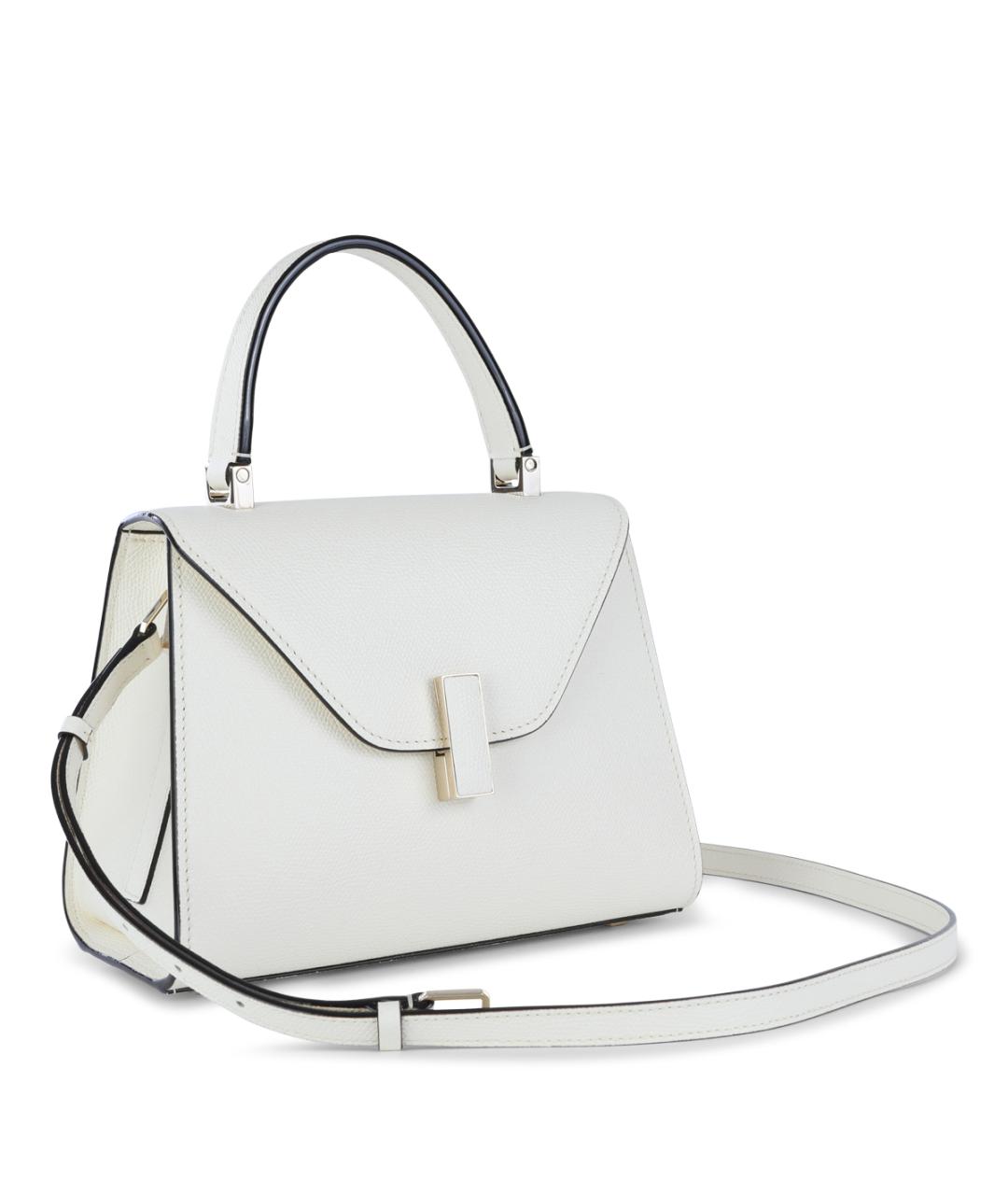 VALEXTRA Белая кожаная сумка тоут, фото 4
