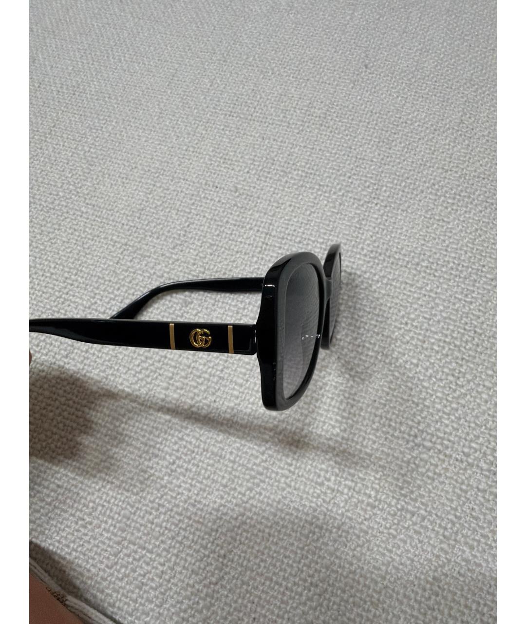 GUCCI Черные пластиковые солнцезащитные очки, фото 3