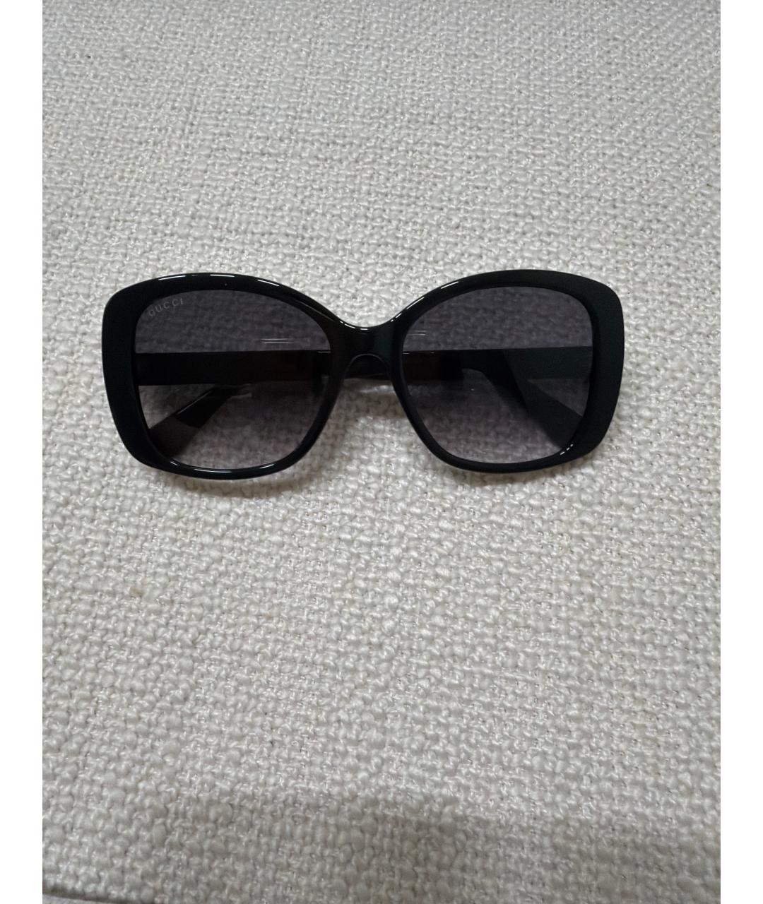 GUCCI Черные пластиковые солнцезащитные очки, фото 5