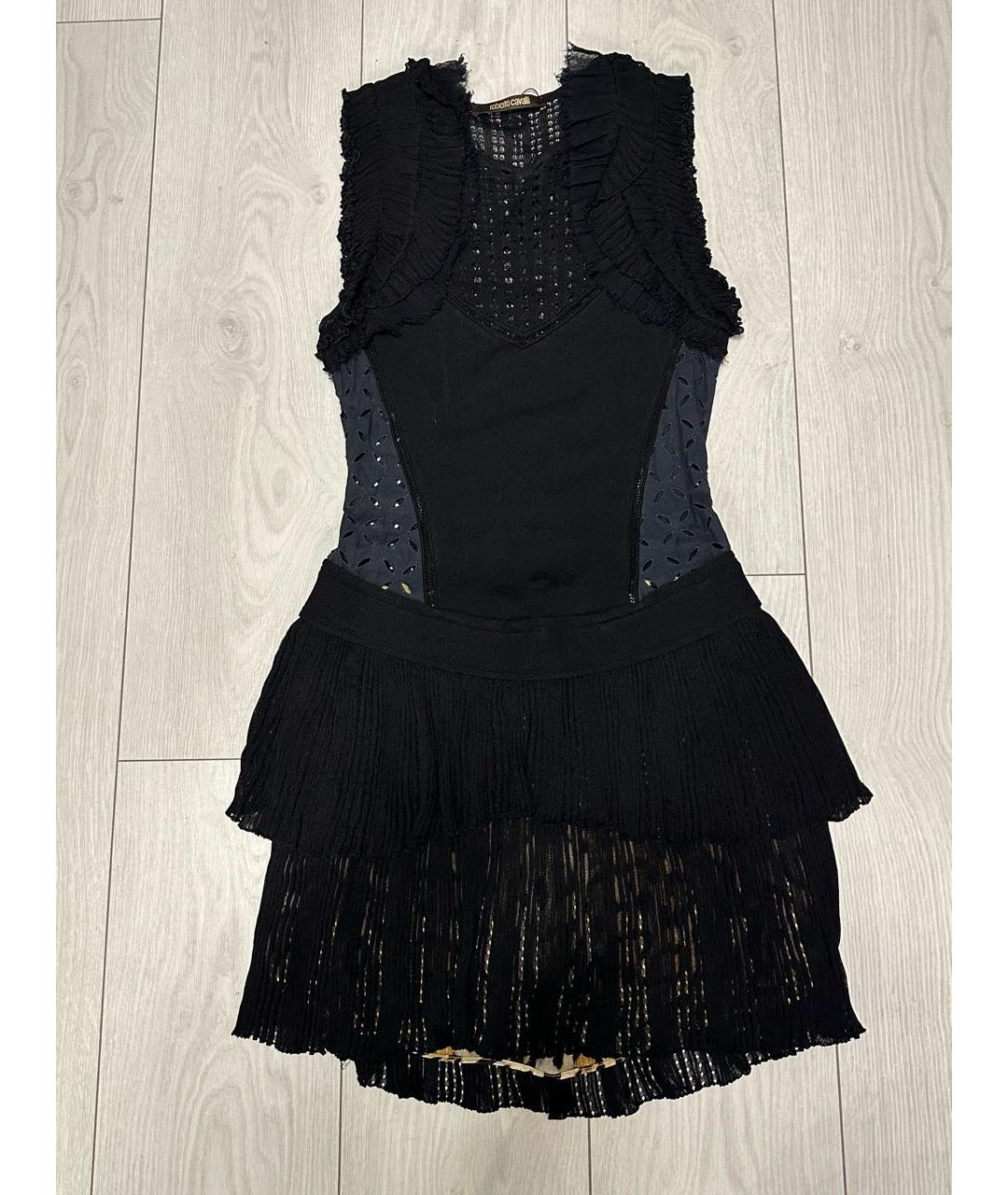 ROBERTO CAVALLI Черное коктейльное платье, фото 2