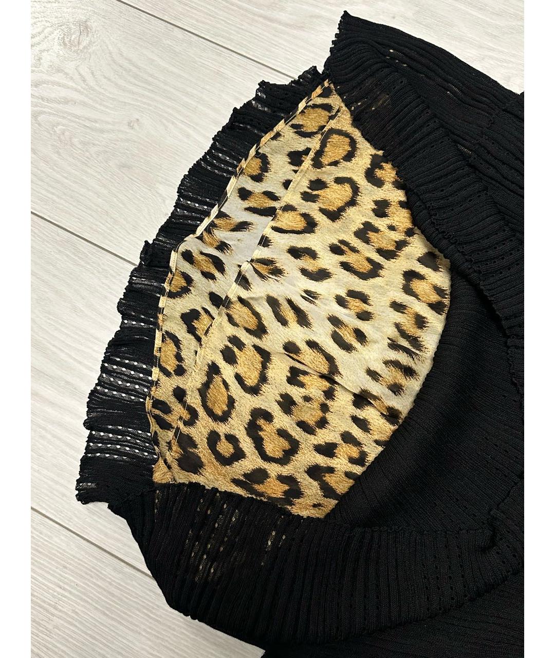 ROBERTO CAVALLI Черное коктейльное платье, фото 5