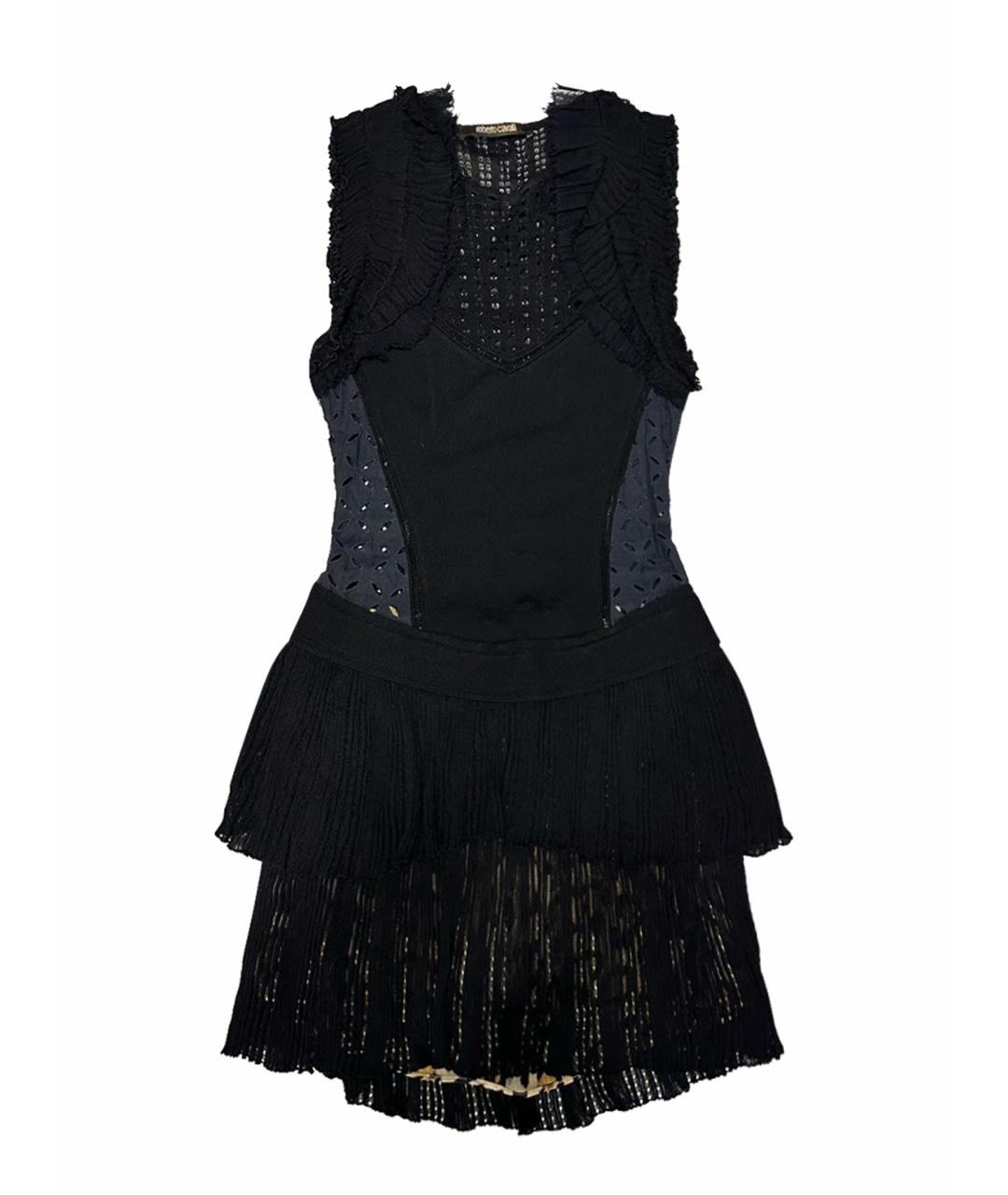 ROBERTO CAVALLI Черное коктейльное платье, фото 1