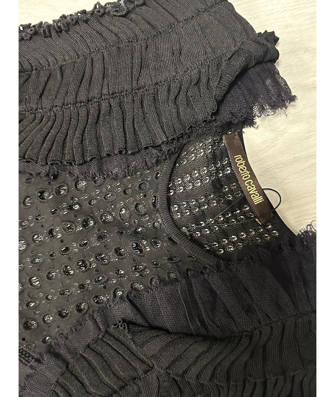 ROBERTO CAVALLI Черное коктейльное платье, фото 4