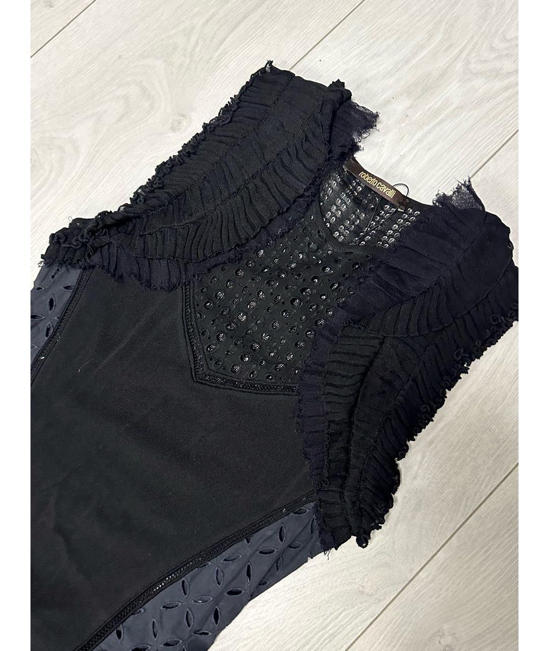 ROBERTO CAVALLI Черное коктейльное платье, фото 3