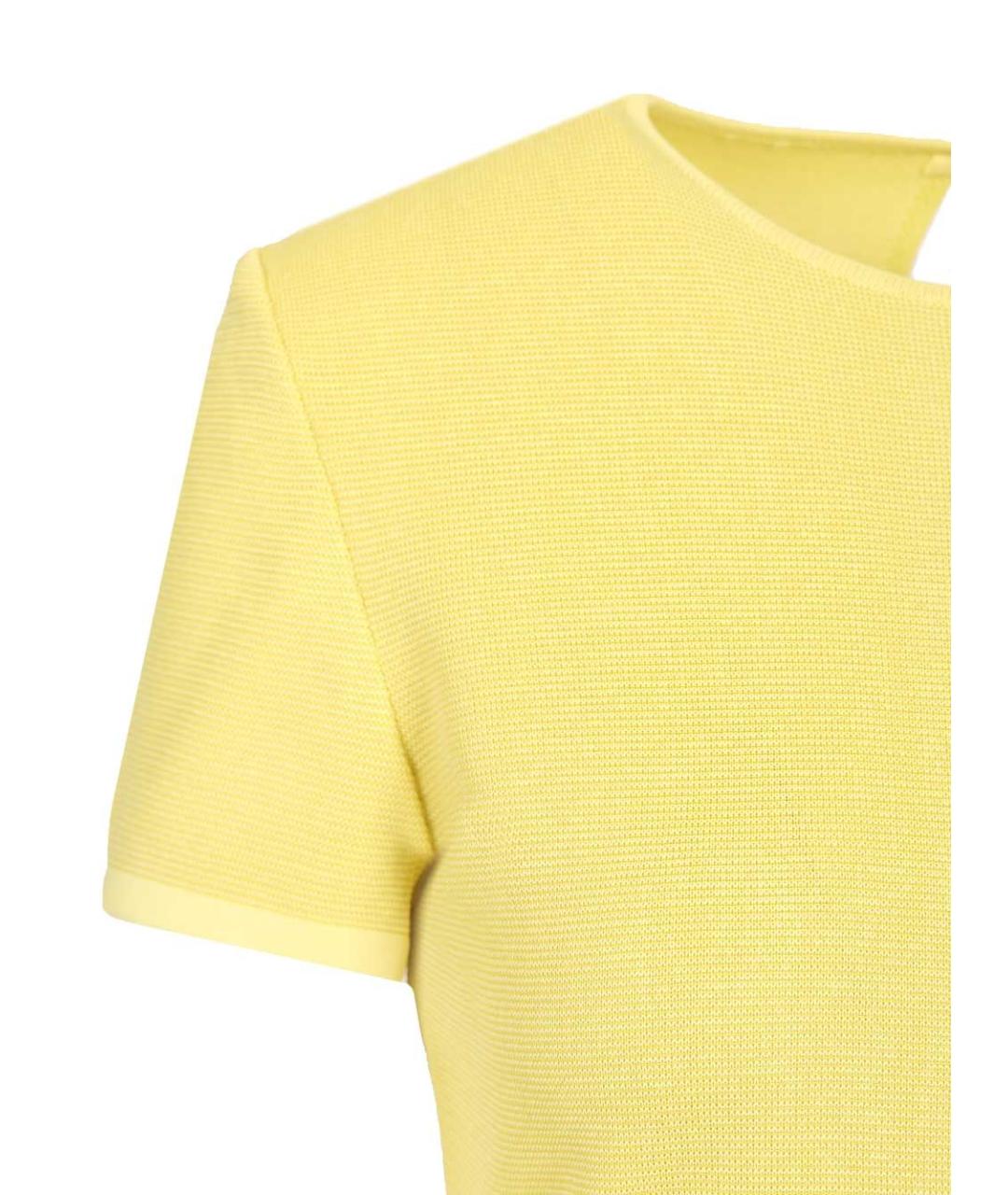 JACQUEMUS Желтое полиэстеровое повседневное платье, фото 3