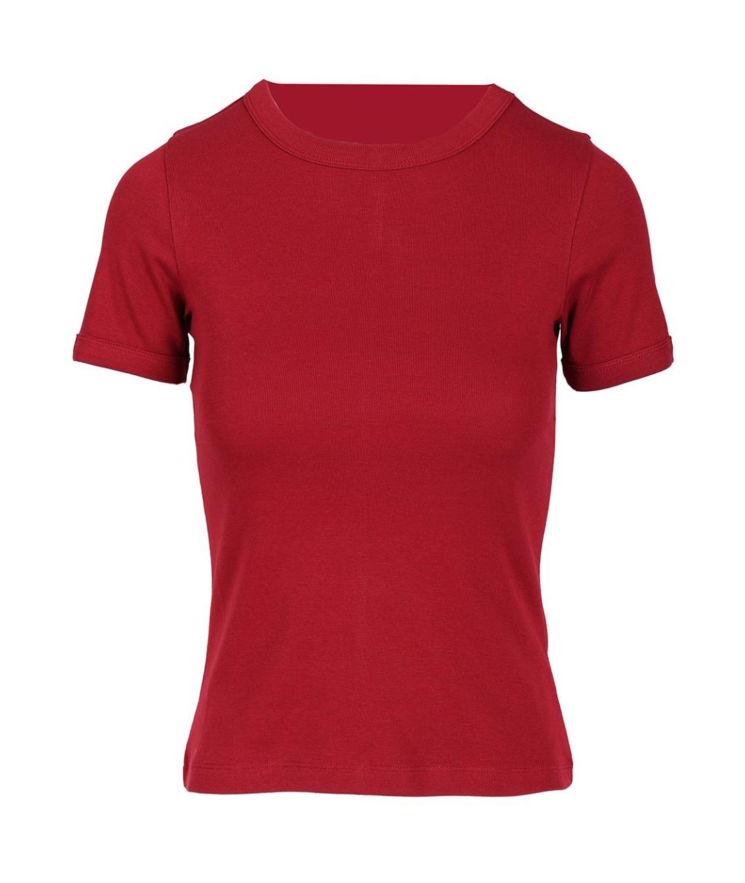 FLORE FLORE Красная хлопковая футболка, фото 1