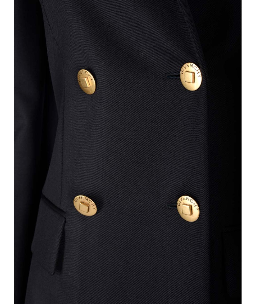 GIVENCHY Темно-синий шерстяной жакет/пиджак, фото 3