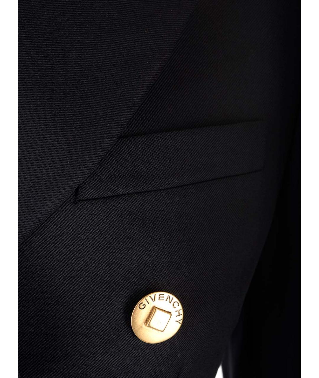 GIVENCHY Темно-синий шерстяной жакет/пиджак, фото 4