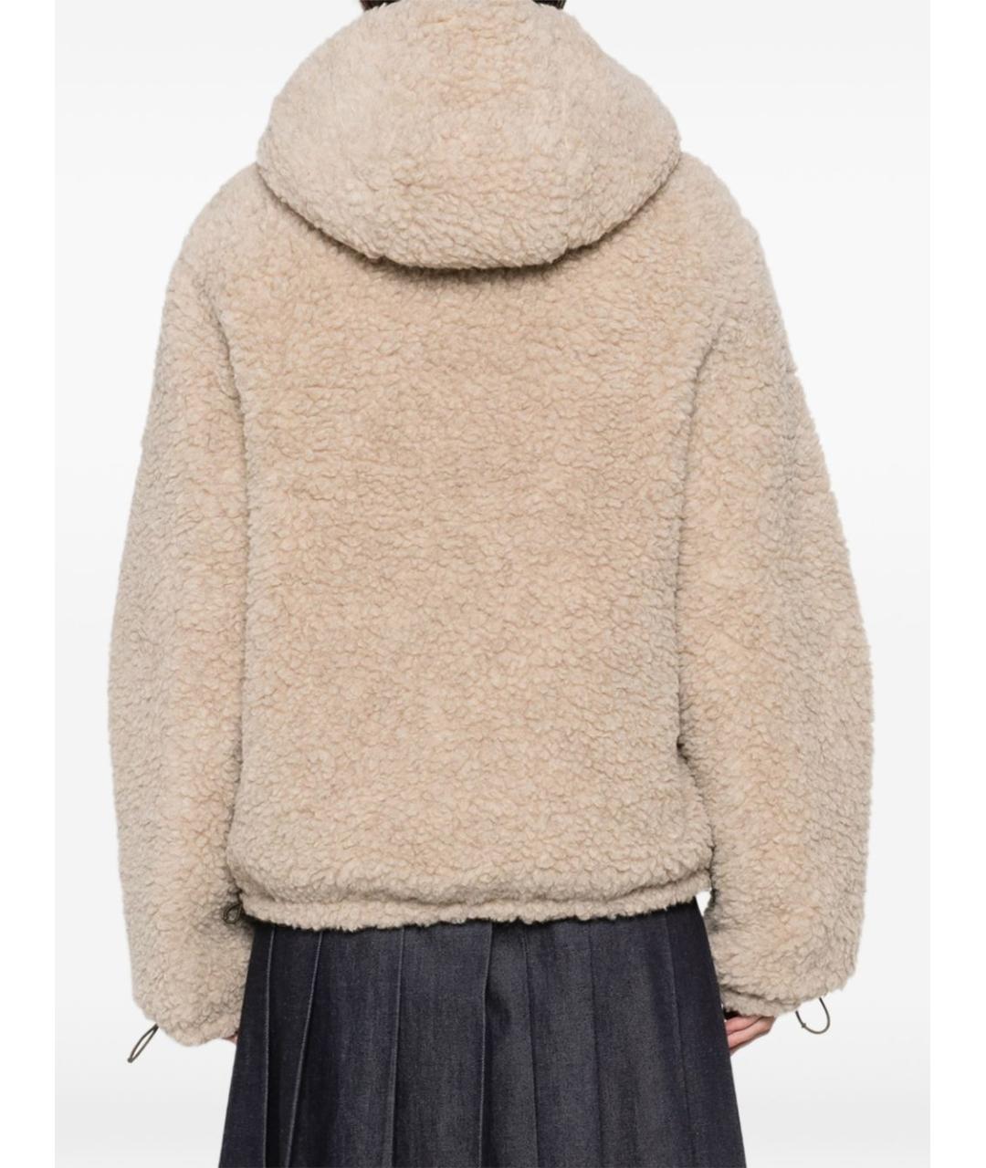 MIU MIU Бежевая шерстяная куртка, фото 5