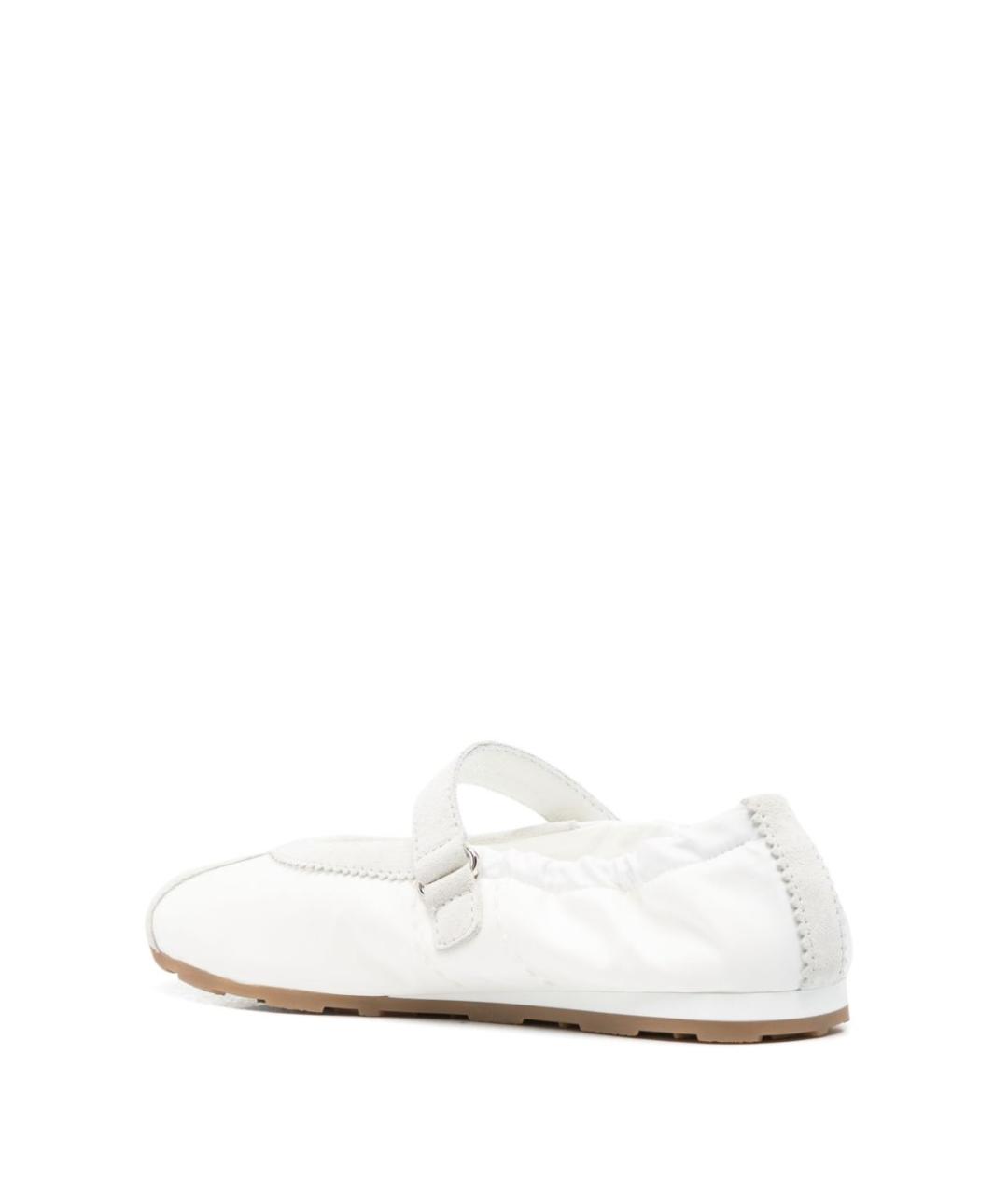 MIU MIU Белые синтетические балетки, фото 3