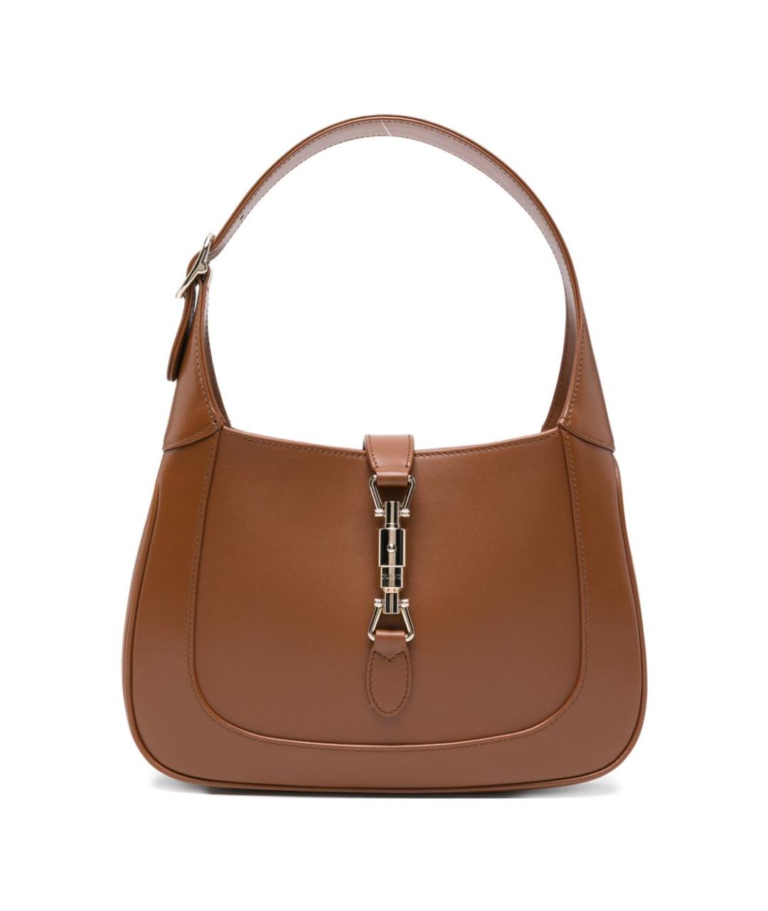 GUCCI Коричневая кожаная сумка с короткими ручками, фото 1