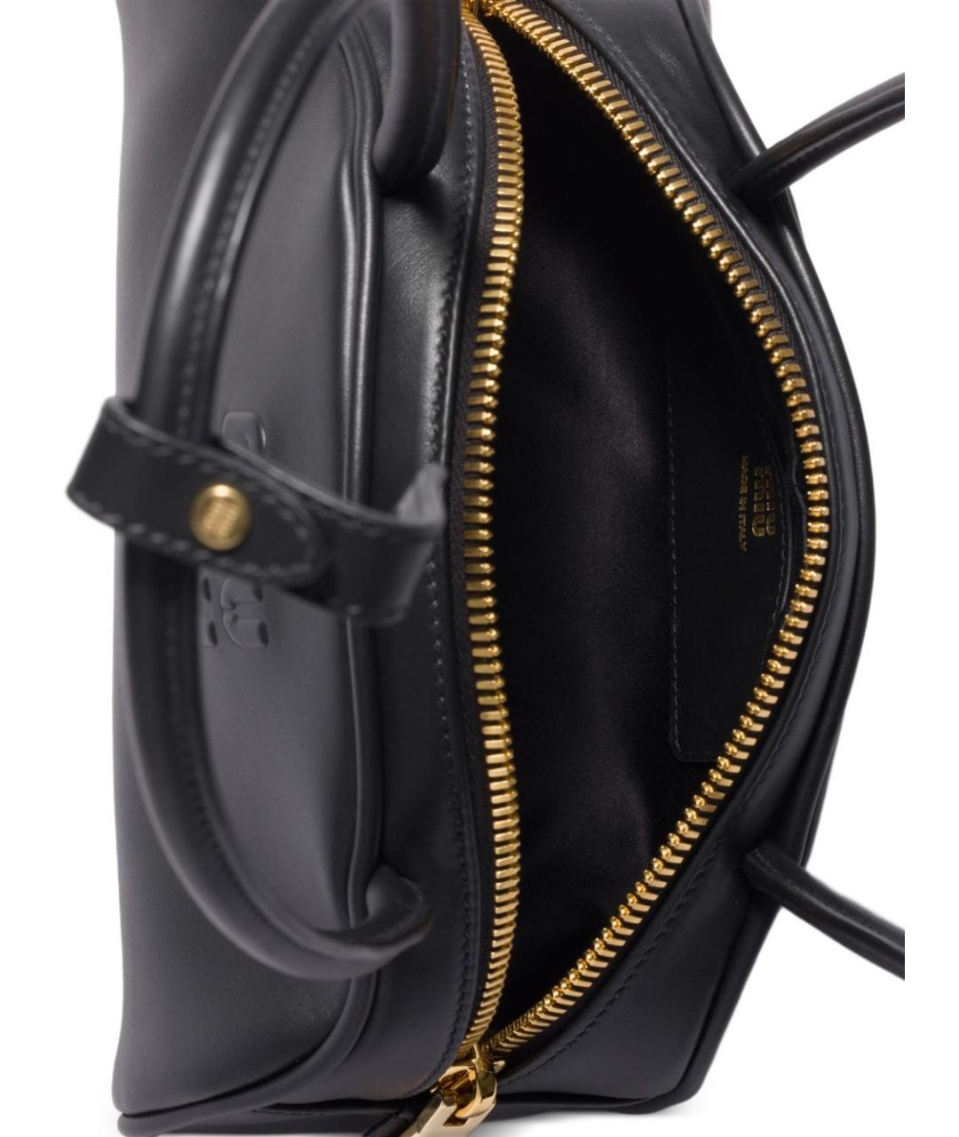 MIU MIU Черная кожаная сумка через плечо, фото 5