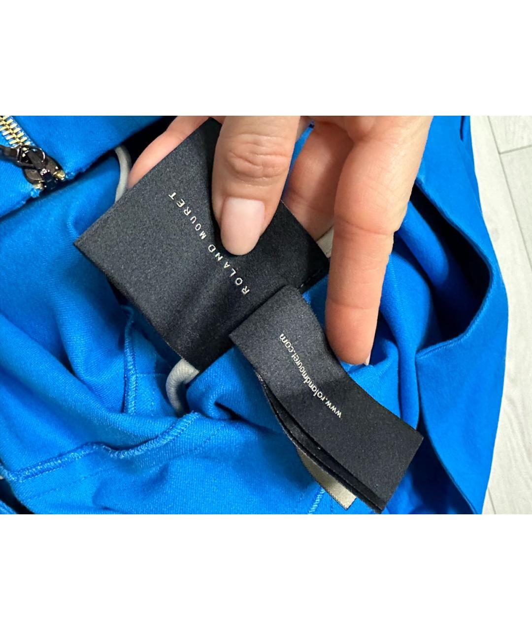 ROLAND MOURET Синее вечернее платье, фото 7