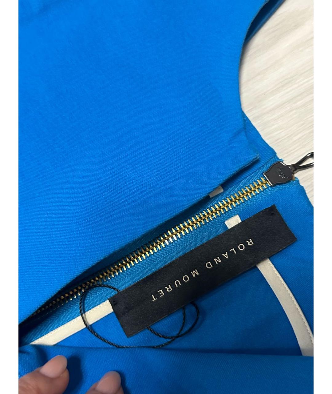 ROLAND MOURET Синее вечернее платье, фото 3