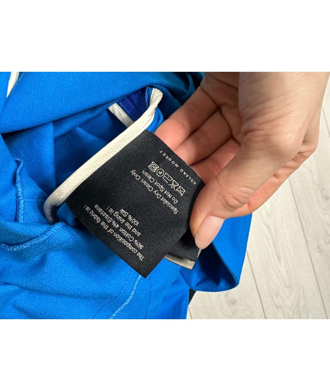 ROLAND MOURET Синее вечернее платье, фото 8