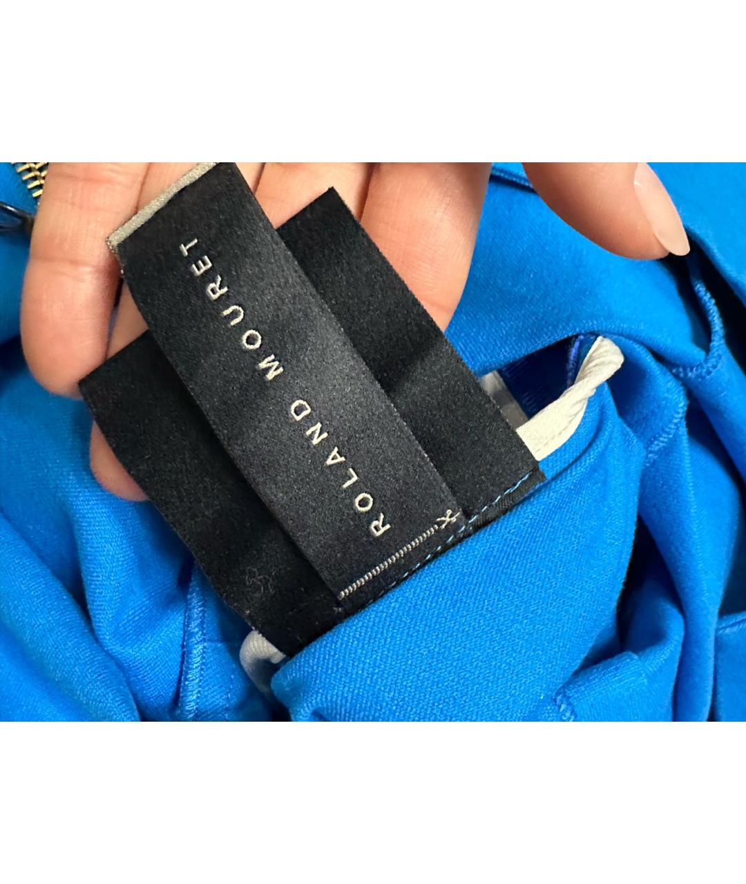 ROLAND MOURET Синее вечернее платье, фото 5