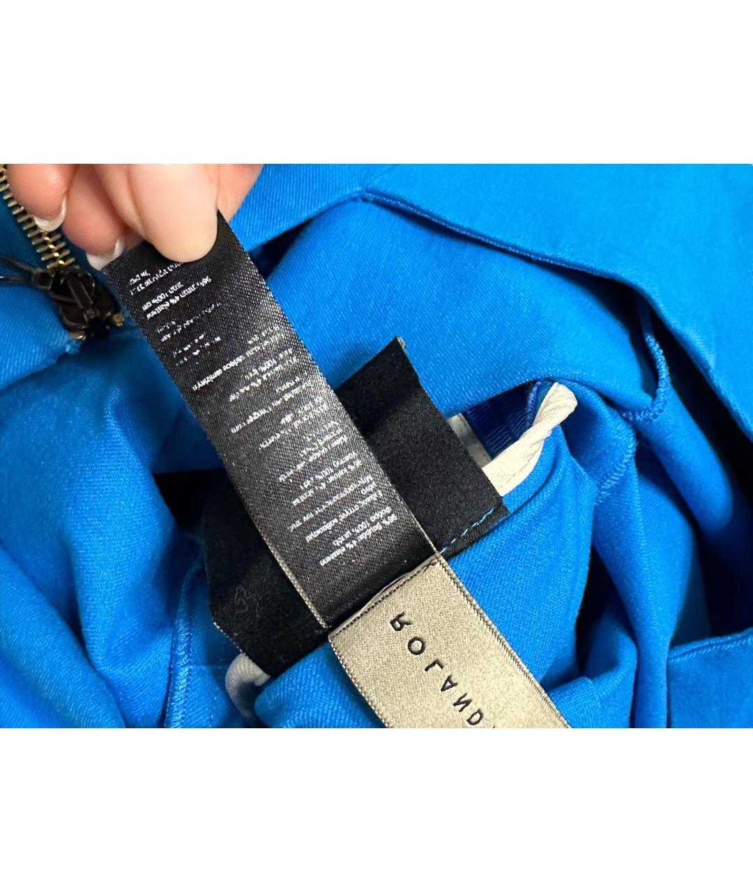 ROLAND MOURET Синее вечернее платье, фото 6