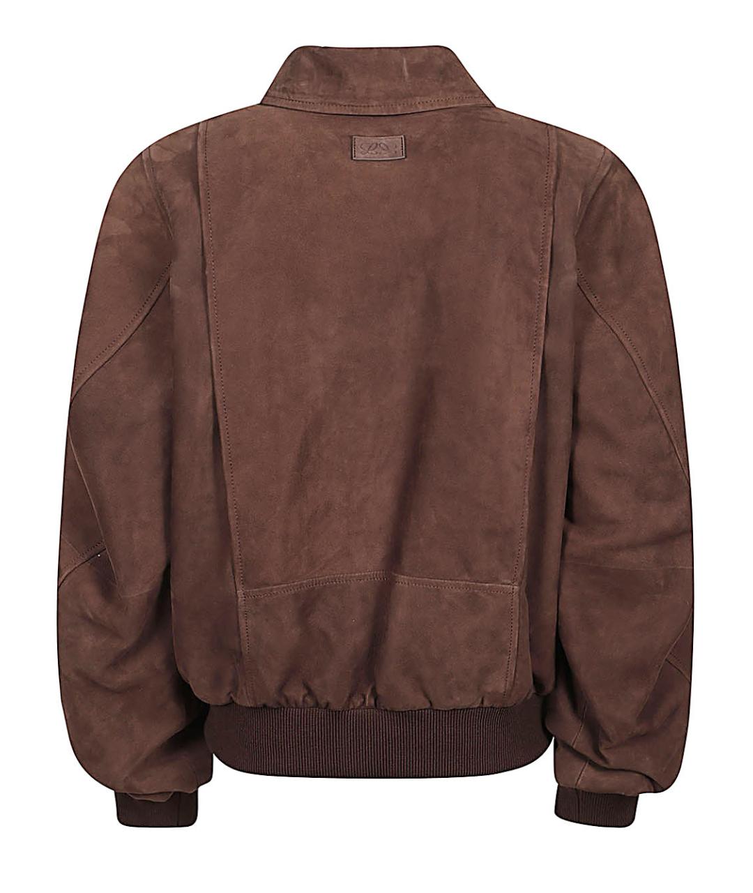 LOEWE Коричневая замшевая куртка, фото 2