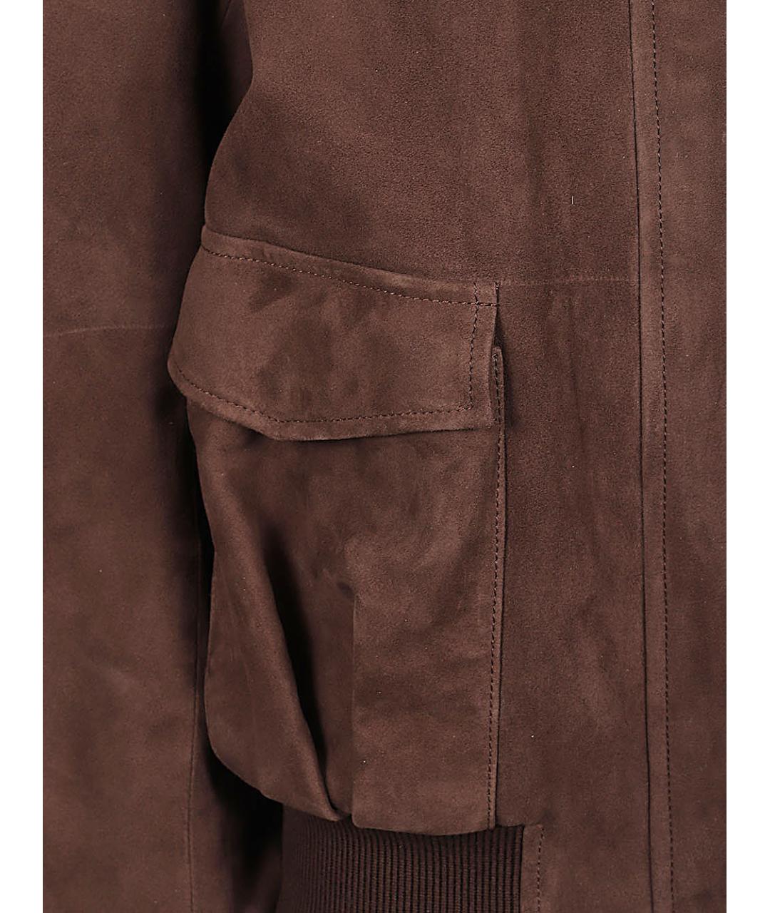 LOEWE Коричневая замшевая куртка, фото 3