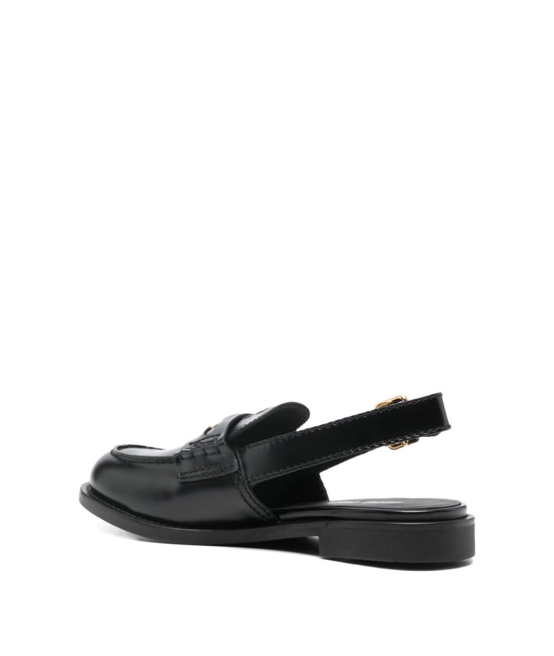 MIU MIU Черные кожаные лоферы, фото 4