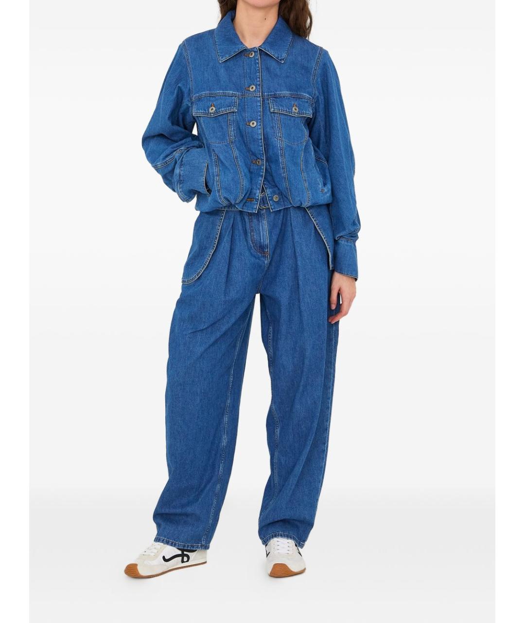 LOEWE Синяя хлопковая куртка, фото 2