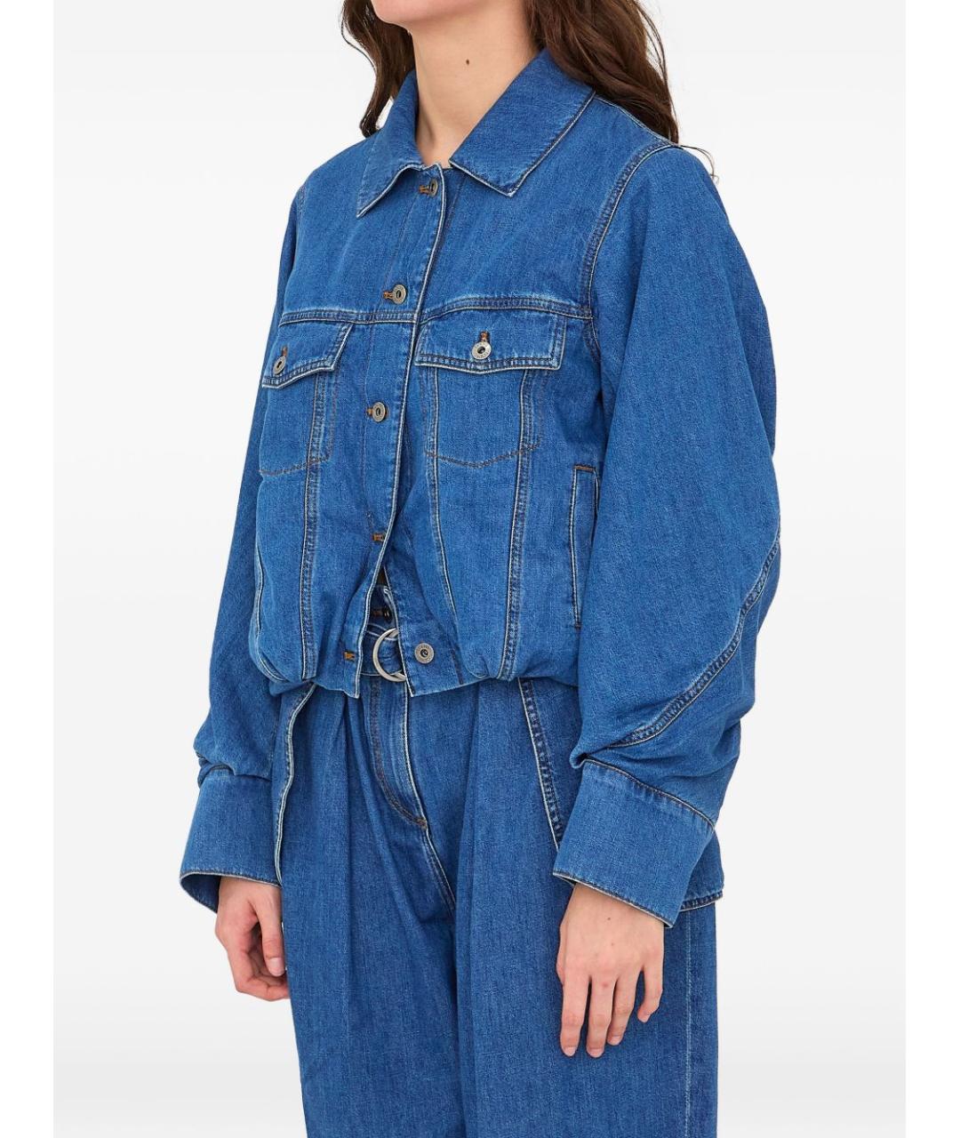 LOEWE Синяя хлопковая куртка, фото 4