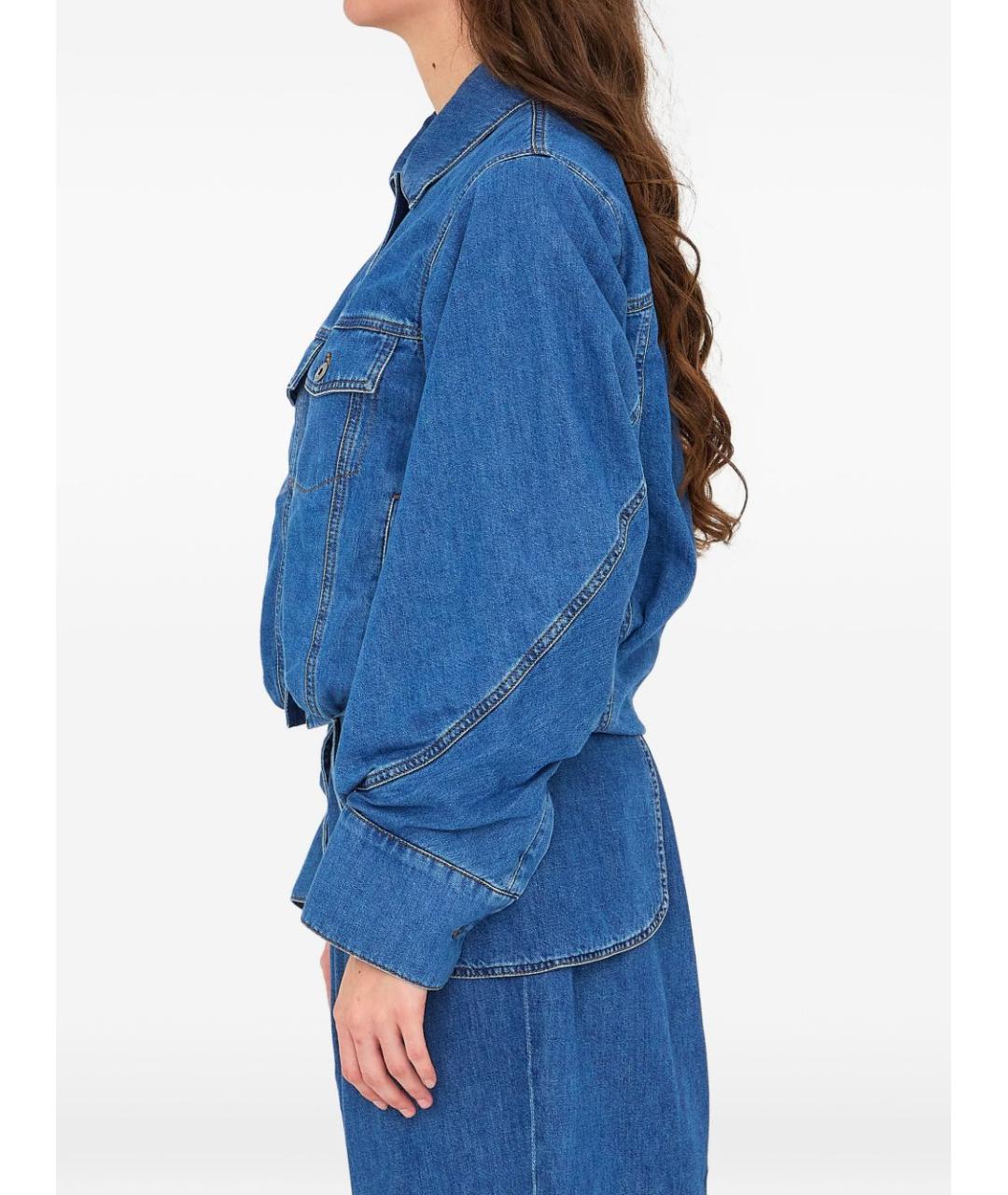 LOEWE Синяя хлопковая куртка, фото 3