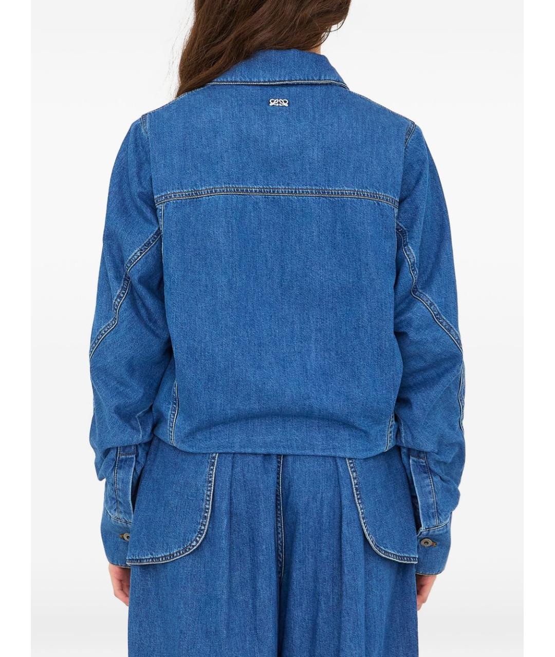 LOEWE Синяя хлопковая куртка, фото 5