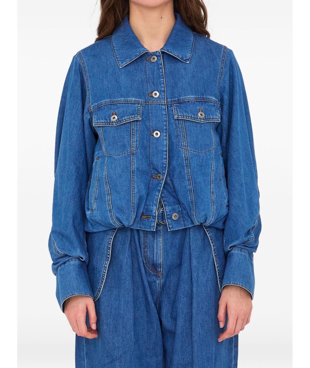 LOEWE Синяя хлопковая куртка, фото 6