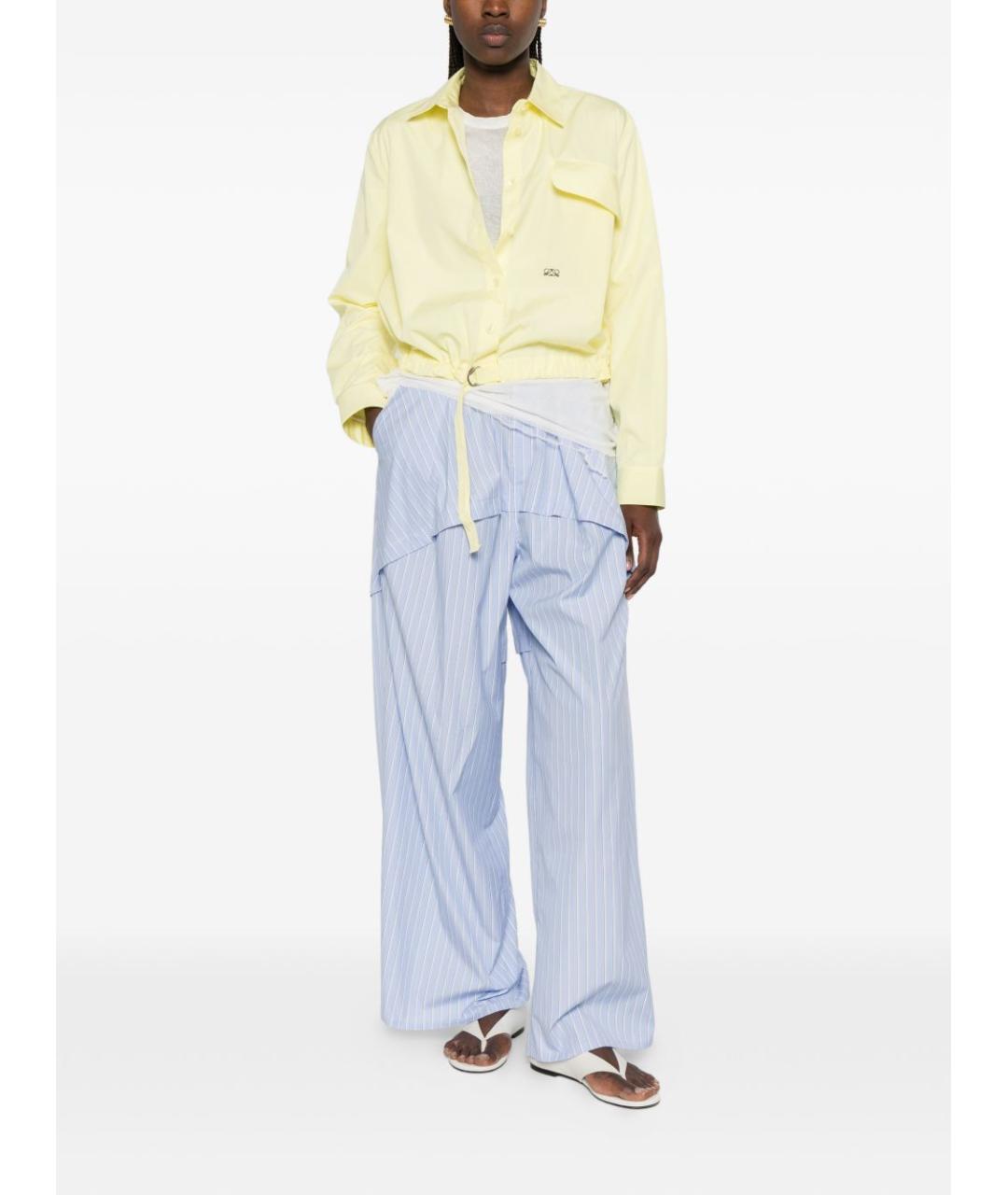 LOEWE Желтая хлопковая рубашка, фото 1