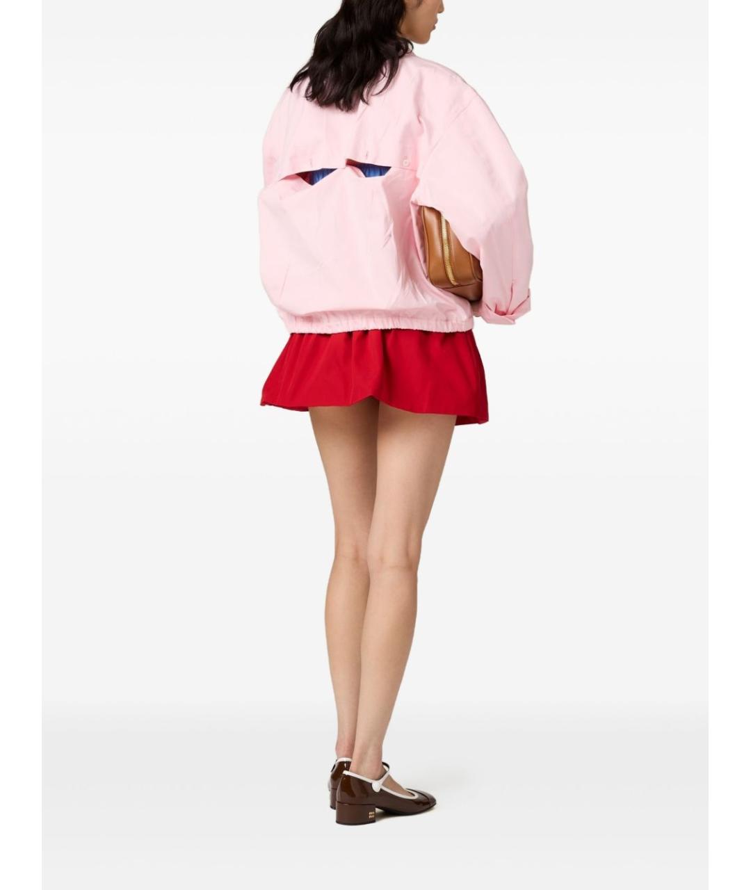 MIU MIU Розовая хлопковая куртка, фото 6